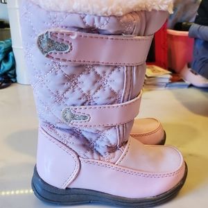 Totes Pink Toddler winter snow boots size 6